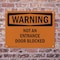 Signmission Not An Entrance Door Blocked OSHA Warning Sign, Plastic, 10in W x 7in L, 2PK OS-2PACK-WS-P-710-L-12282 - alternate 4